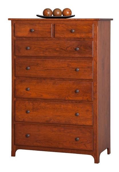 Amish Williston Solid Wood Large Chest of Drawers