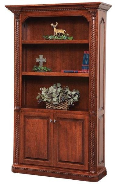 Amish Hawthorne Formal Solid Wood Bookcase