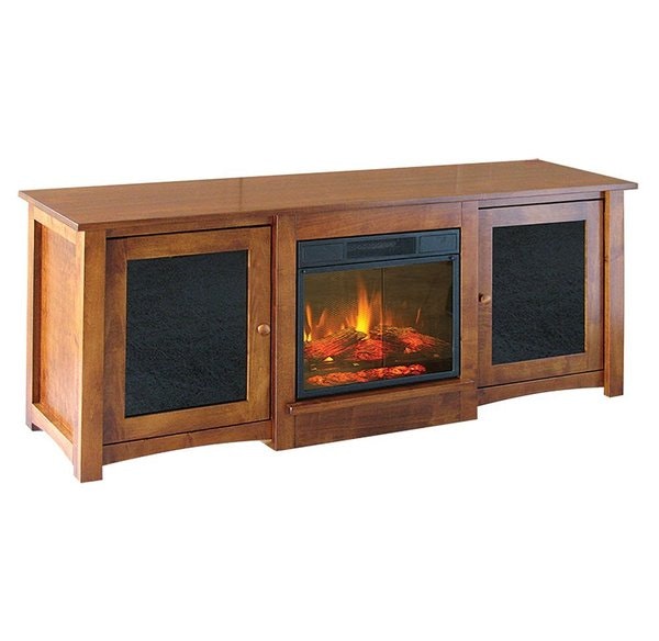 Amish Felton Electric Fireplace TV Stand