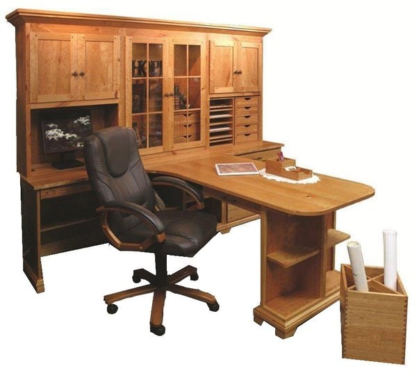 Amish Home Office Bentley Partners Double Desk