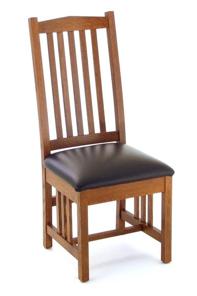Authentic Amish Mission Dining Chair Solid Wood Design