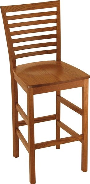 Amish Modern Tall Ladderback Counter and Bar Stool