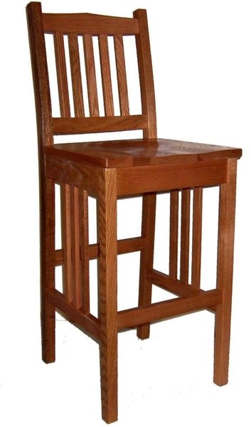 Amish California Mission Counter and Bar Stool