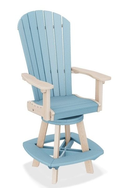 Shoreline Poly Swivel Bar Chair