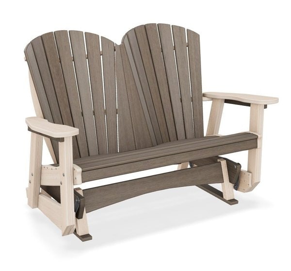Beachfront Poly Adirondack Double Glider