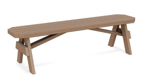 Poly Extra Wide Backless Garden Bench