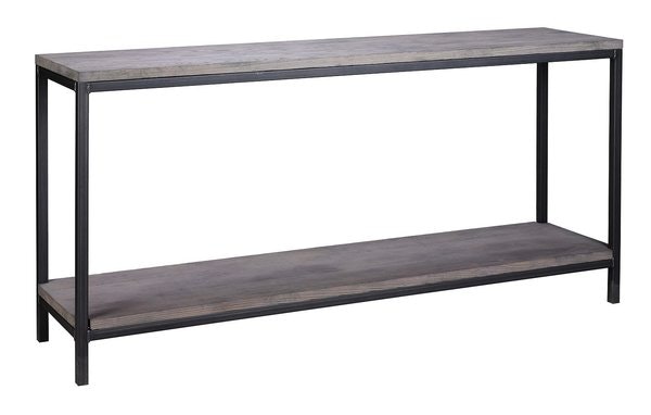 Amish Sutton Sofa Table with Shelf