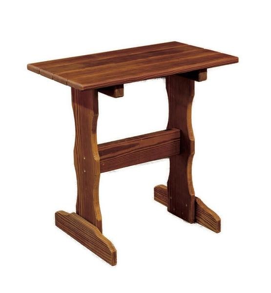 Amish Cedar Wood Tall End Table