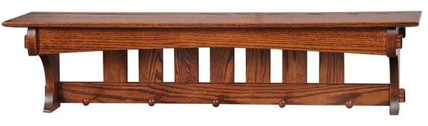 Amish Hardwood 48" Aspen Mission Shelf
