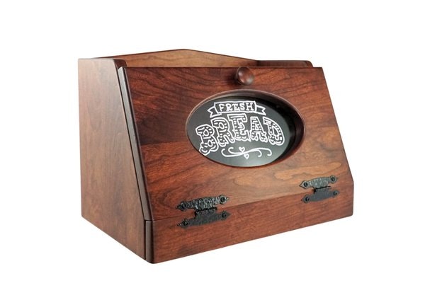 Amish Bread Box with Plexiglass Front