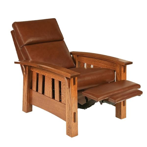 Mission McCoy Recliner with Optional Power Recliner with Hardwood Construction and Upholstered Back and Seat Cushions.