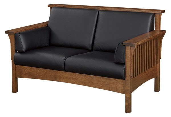 Amish Oroville Mission Loveseat Sofa