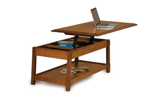 Amish 46 Wide Spark Mission Lift Top Coffee Table
