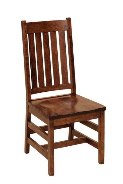 Amish New River Solid Wood Mission Dining Chair