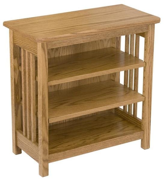 Amish Hardwood Mission Bookcase or End Table
