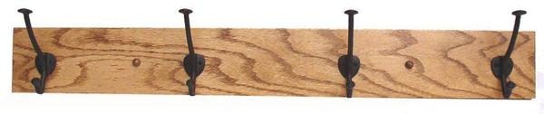 Amish Oak Wood Mission Coat Rack