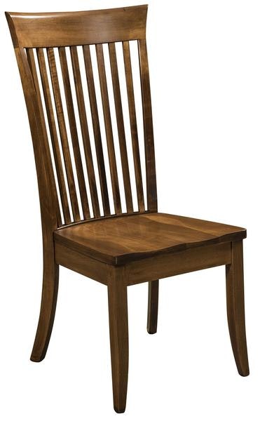 Amish Patrick Vertical Slat High Back Dining Chair