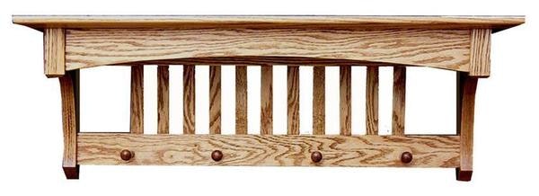 Amish Hardwood Deluxe Mission Shelf