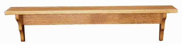 Amish Oak Wood Plain Shelf