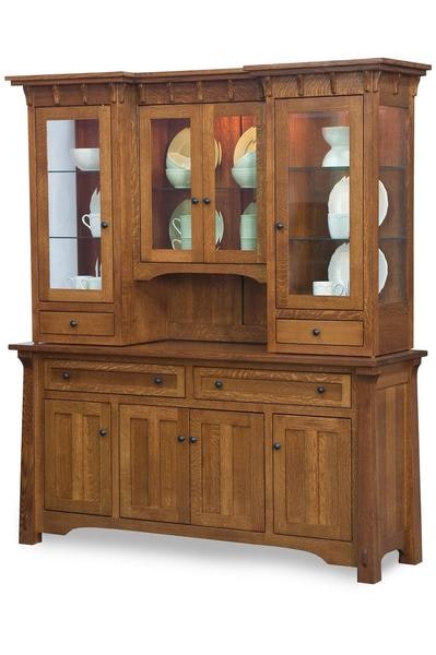 Amish Handcrafted Andar Mission Dining Hutch