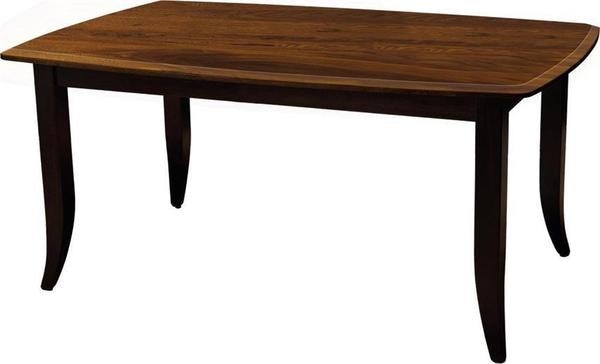 Amish Emily Dining Table with Solid Top