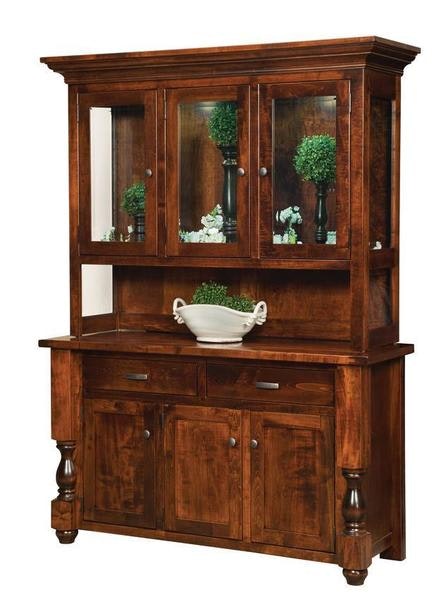 Amish Ballantrae Solid Wood Dining Buffet with Hutch
