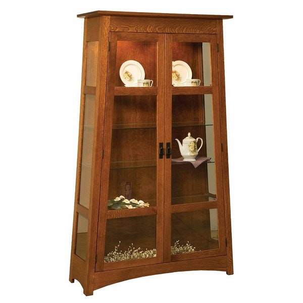 Quarter Sawn White Oak Atwood Curio Display Cabinet
