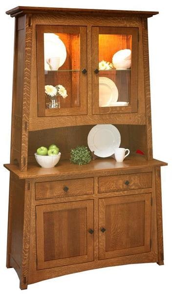 Amish Mills Creek Mission 2-Door Hutch