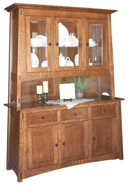 Amish Mills Creek Mission 3-Door Hutch