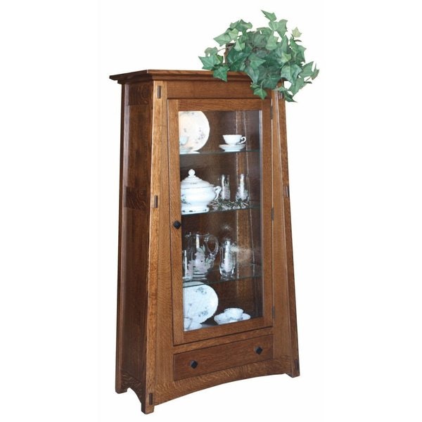 Amish Mills Creek Small Mission Curio Cabinet