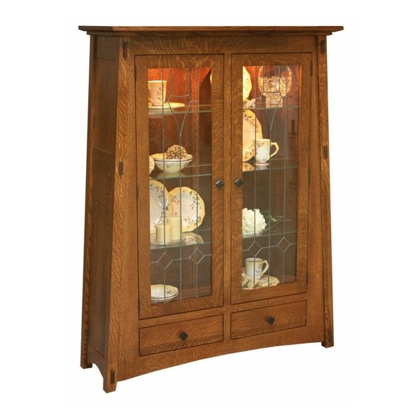 Amish Mills Creek Mission Curio Cabinet