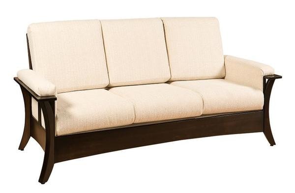Amish Eden Solid Wood Frame Upholstered Sofa