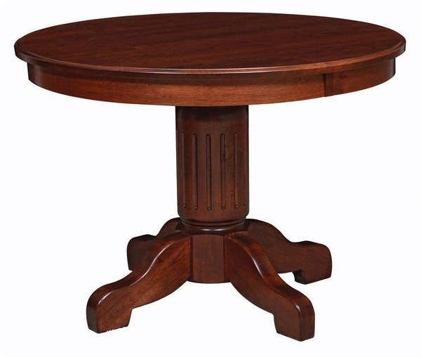Amish Horizon 42" Round Single Pedestal Table