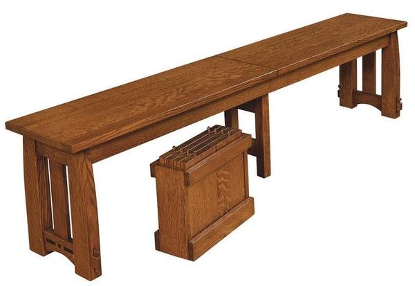 Amish Croghan Mission Backless Dining Bench