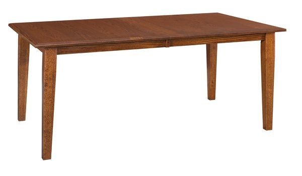 Amish Handcrafted Custom Bridgeport Solid Wood Leg Dining Table