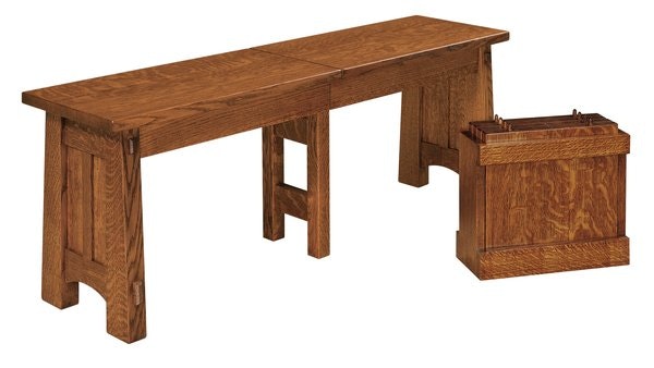 Amish Mills Creek Mission Backless Dining Bench