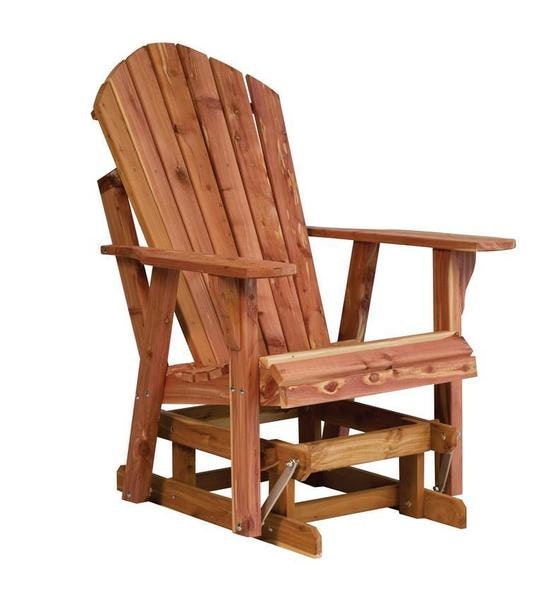 Amish Cedar Wood Adirondack Glider Chair