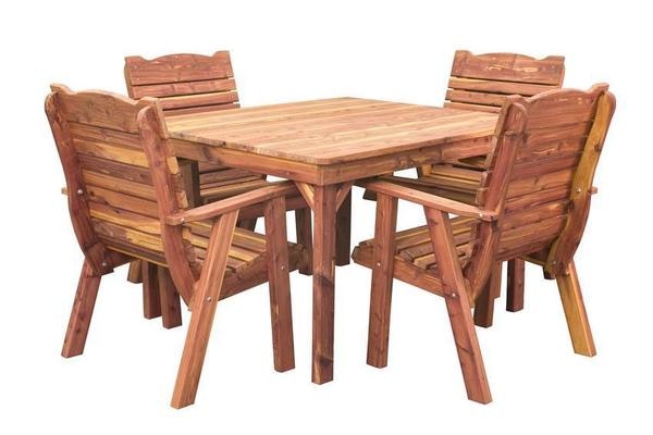 Cedar Outdoor Square Dining Table from DutchCrafters Amish