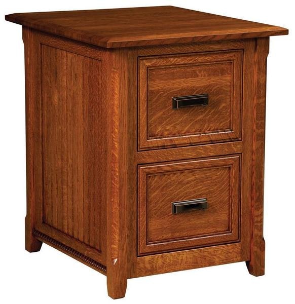 Amish Ashton Two Drawer File Cabinet