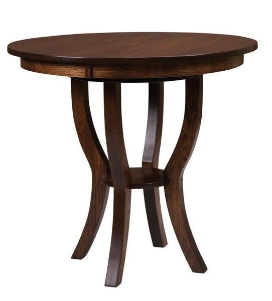 Amish Dillon Bistro Pedestal Pub Table