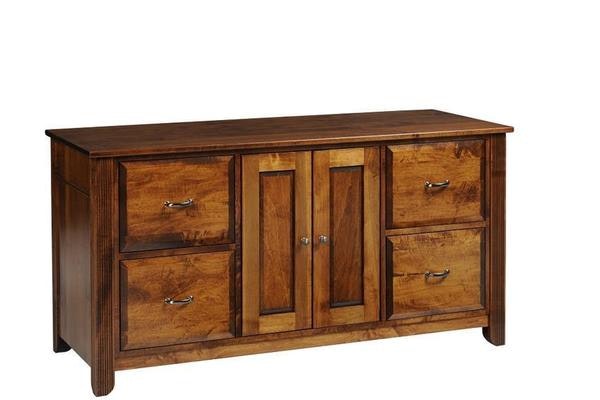 Amish Artisan Reserve 60" Credenza with Optional Hutch Top