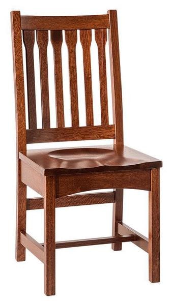 Amish Benson Dining Chair with 6 spindles solid wood