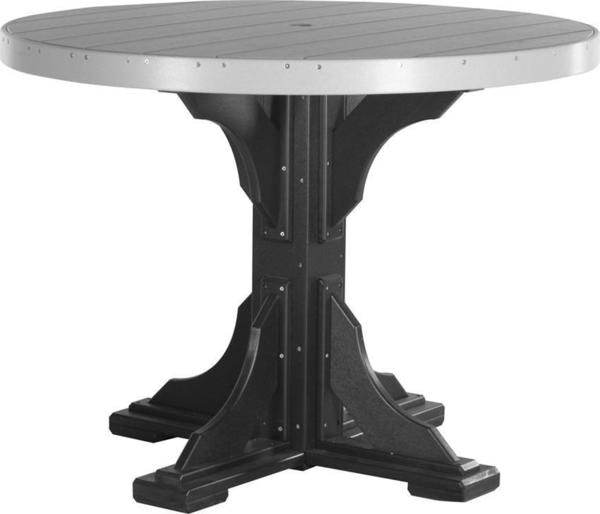 LuxCraft 4' Poly Round Table - Dining, Counter, or Bar Height