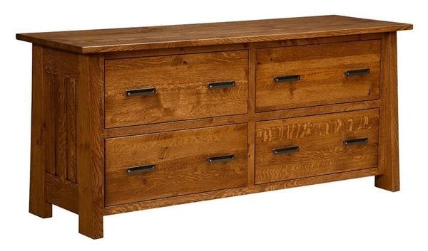 Amish Solid Wood Meridian Lateral File Cabinet