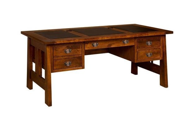 Amish Meridian Pedestal Desk