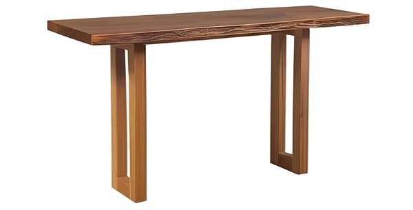Amish Nutrias Live Edge Sofa Table