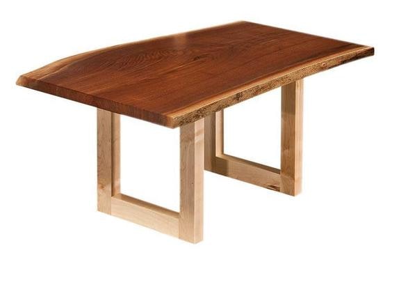 Amish Nutrias Live Edge Coffee Table