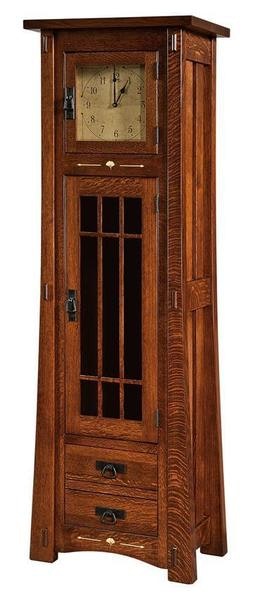 Amish Morro Clock Cabinet