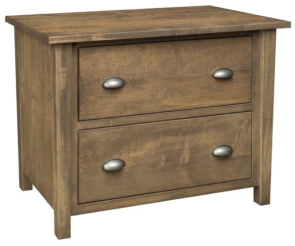 Amish Timberline 2-Drawer Lateral File Cabinet with Legs