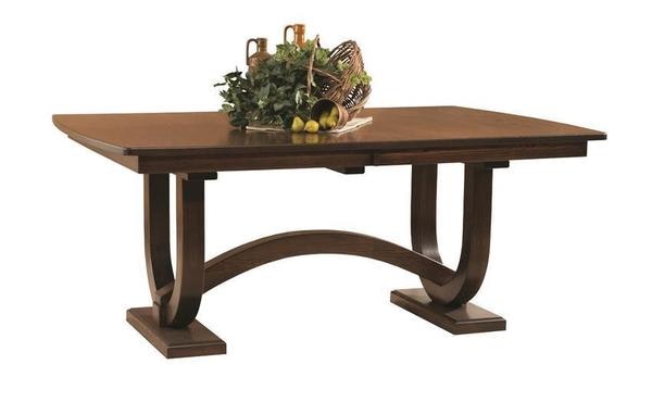 Amish Kenmare Solid Wood Trestle Dining Table